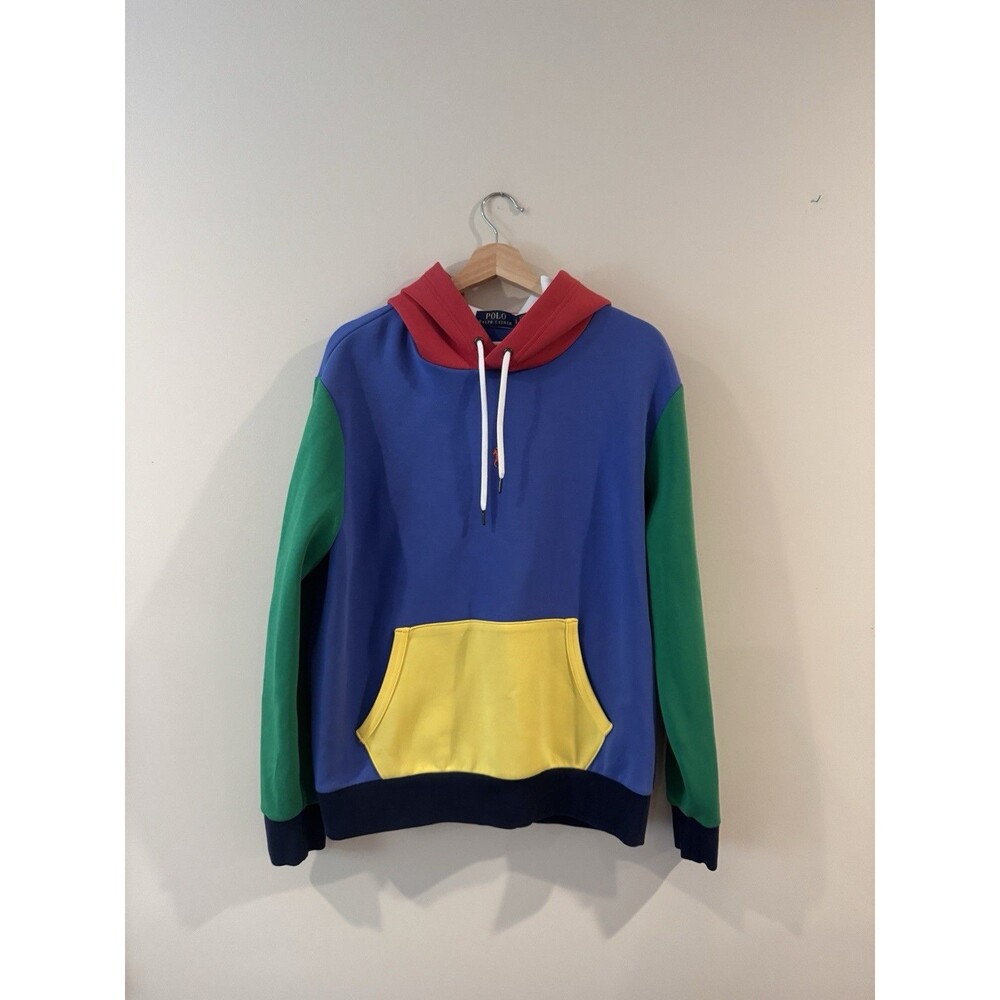 Color-Blocked Double-Knit Hoodie Polo Ralph Lauren SIZE L